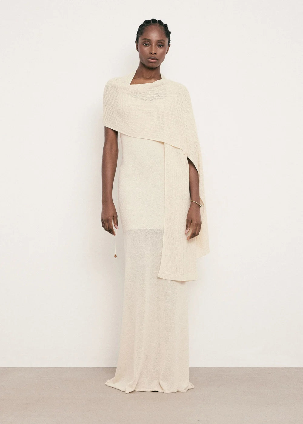 Écharpe Saint-Tropez couleur crème