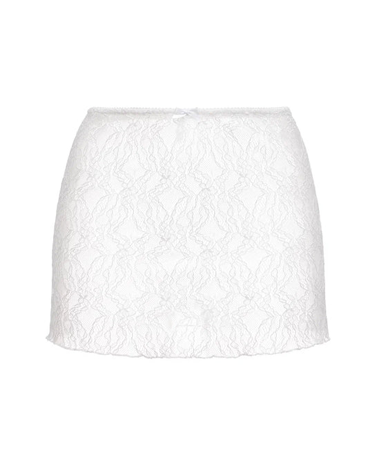 Born to Die Mini Skirt in Cream