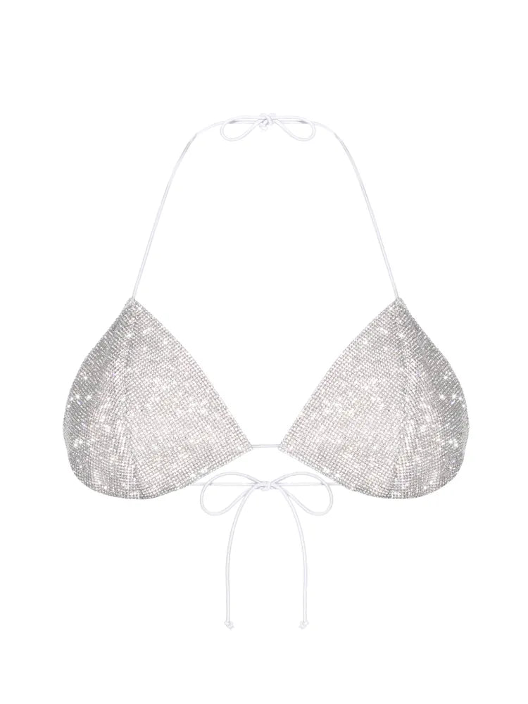 August Bikini Top in White