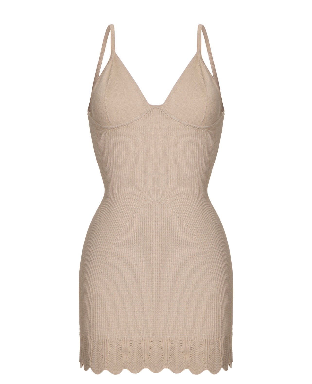 She Dress in Beige