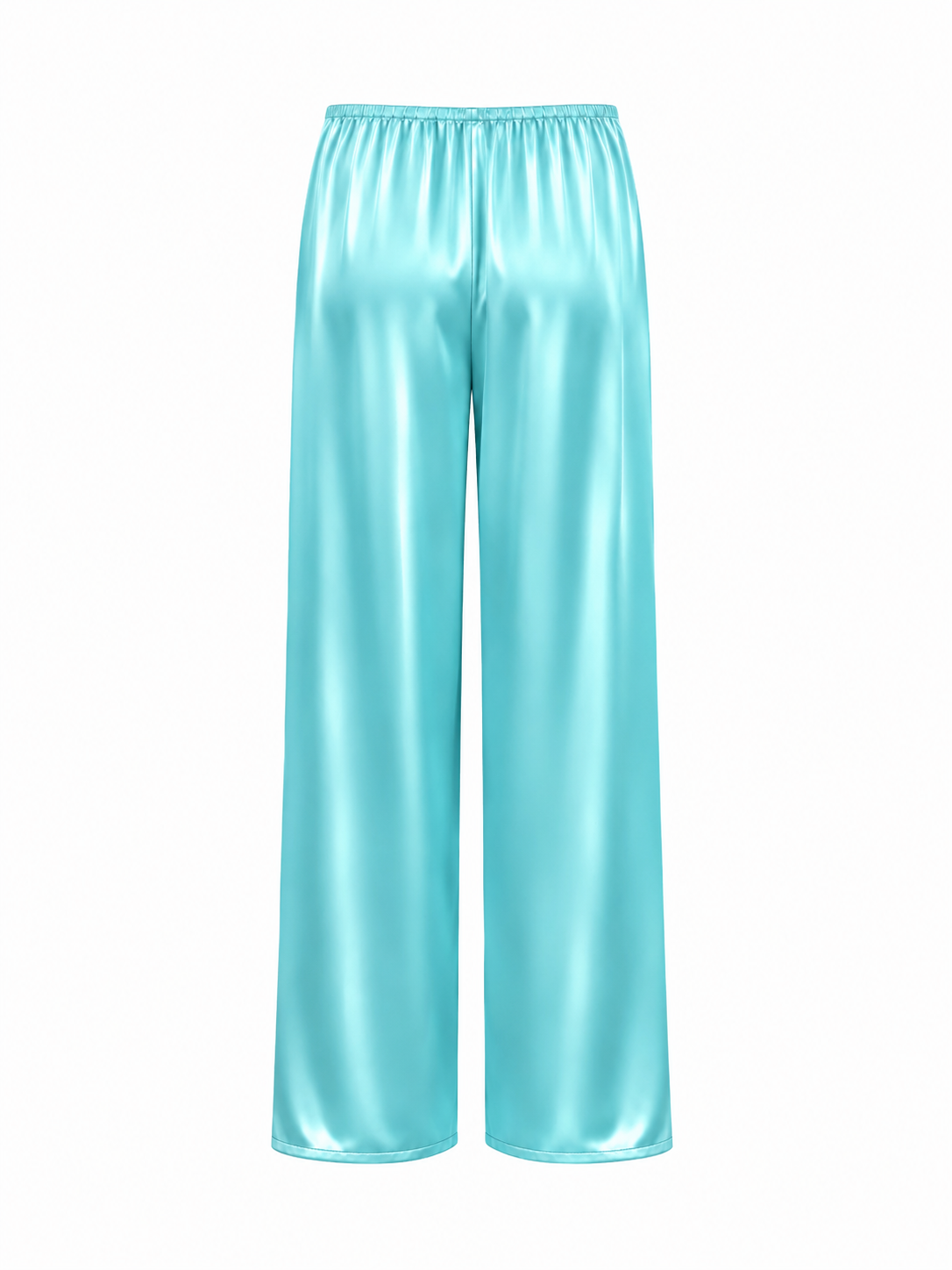 Satin Pants in Turquoise