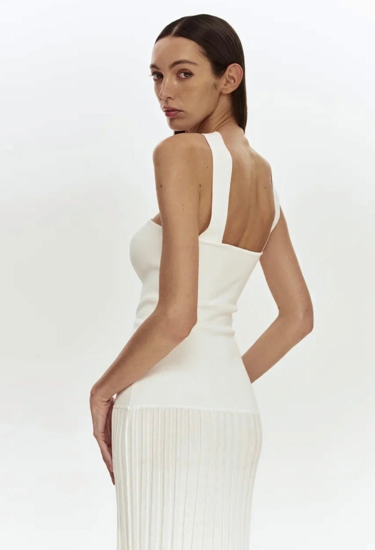 Magda Dress in White