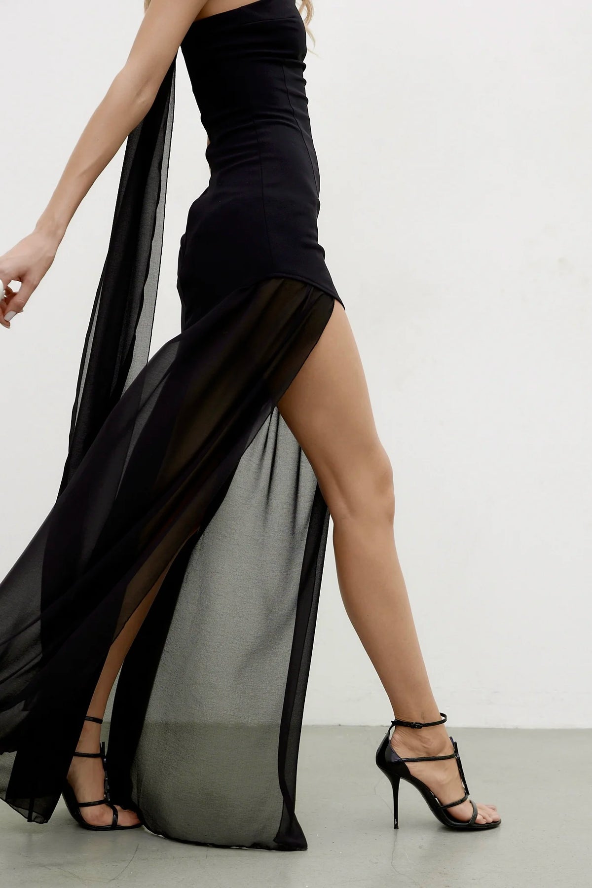 Bando Dress in Black