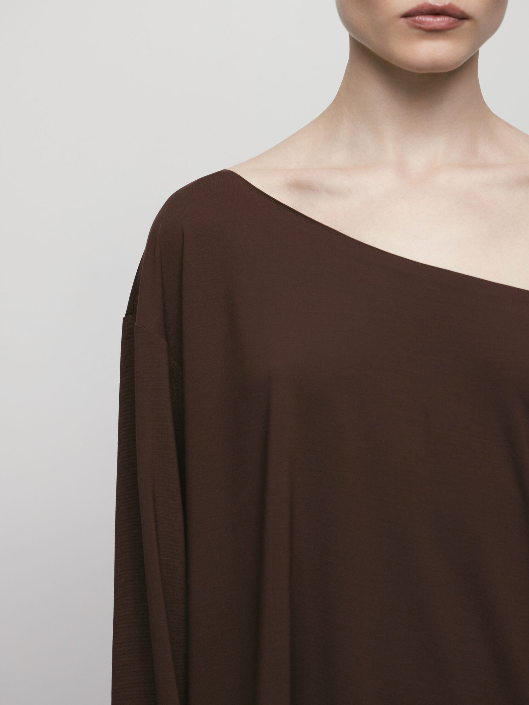 Manches longues en maille marron