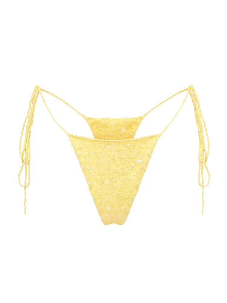 Brazilian Knitted Bottom Limoncello in Yellow