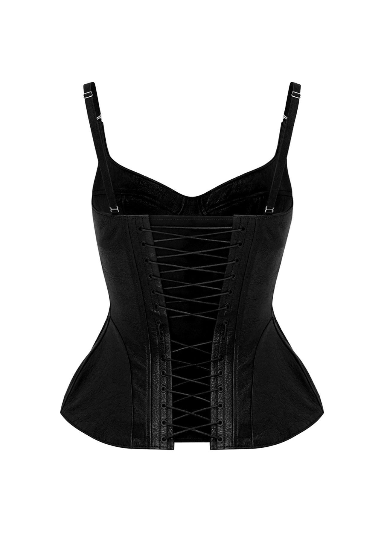 Leather Corset in Black