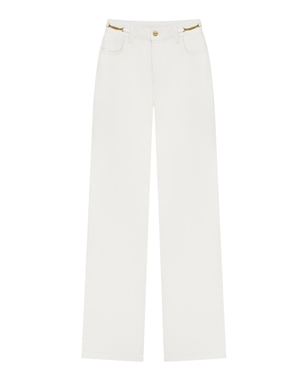 Straight White Jeans