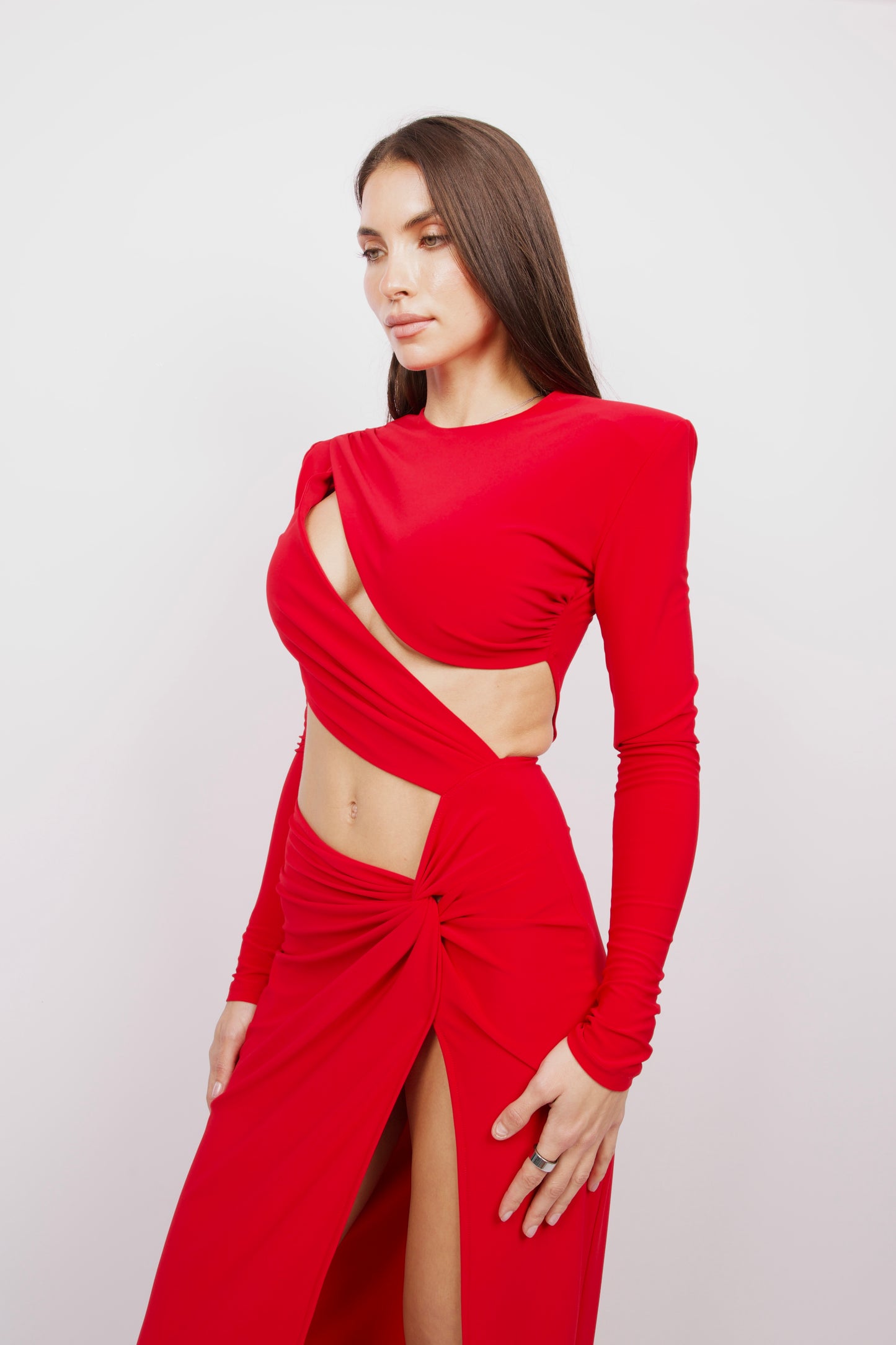 Untouchable Maxi Dress in Red