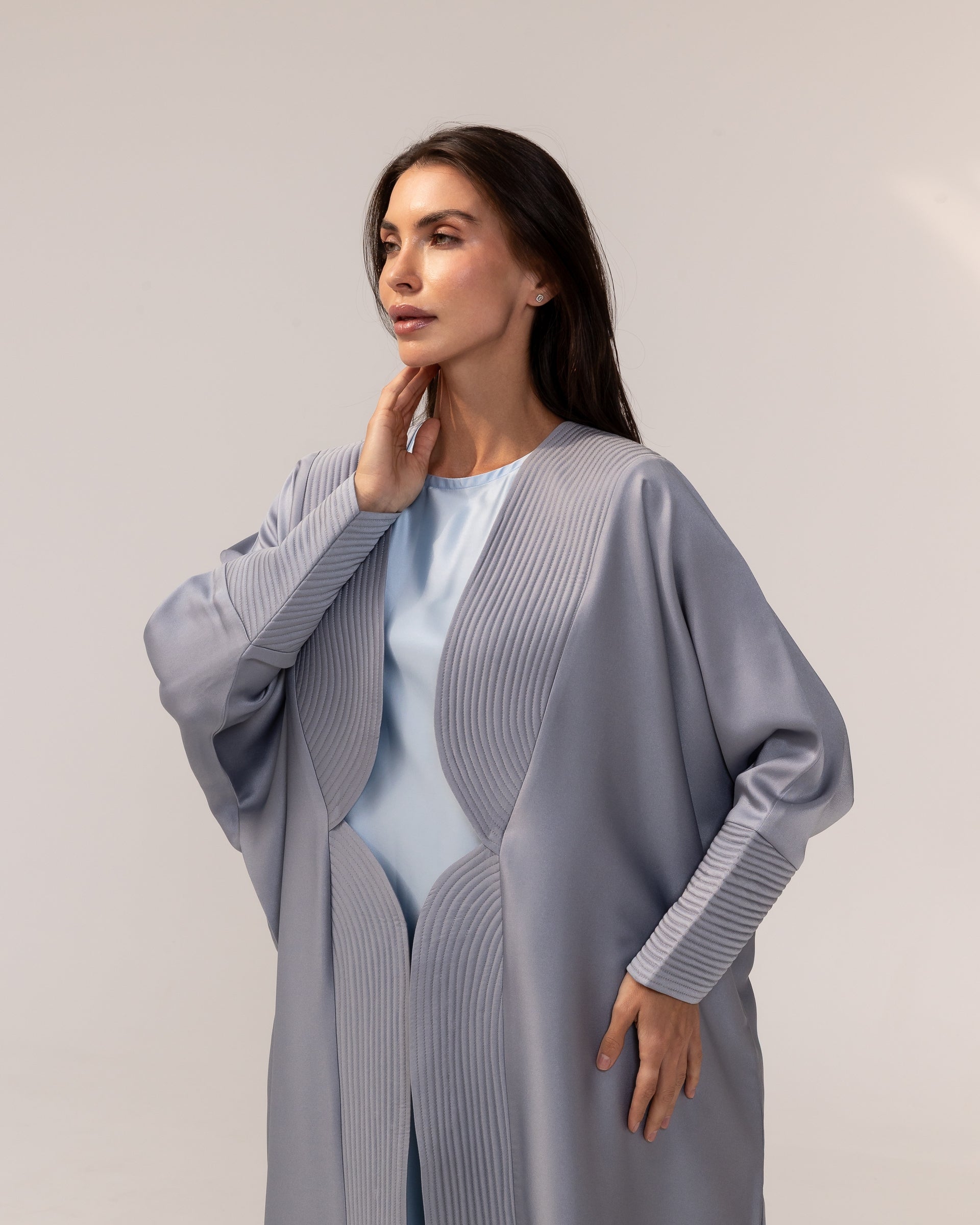 Stitch Abaya in Blue