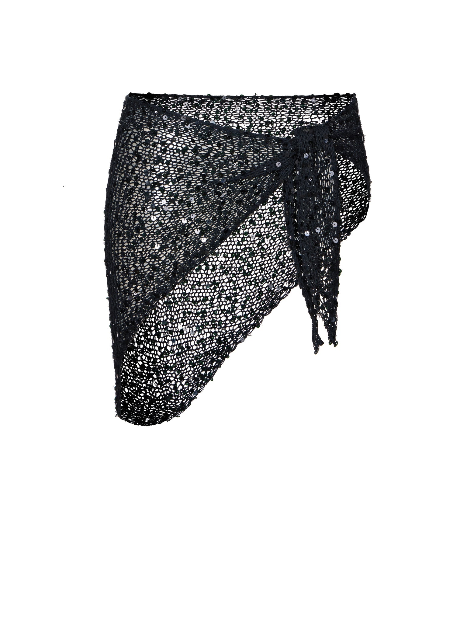 Onyx Knitted Scarf in Black