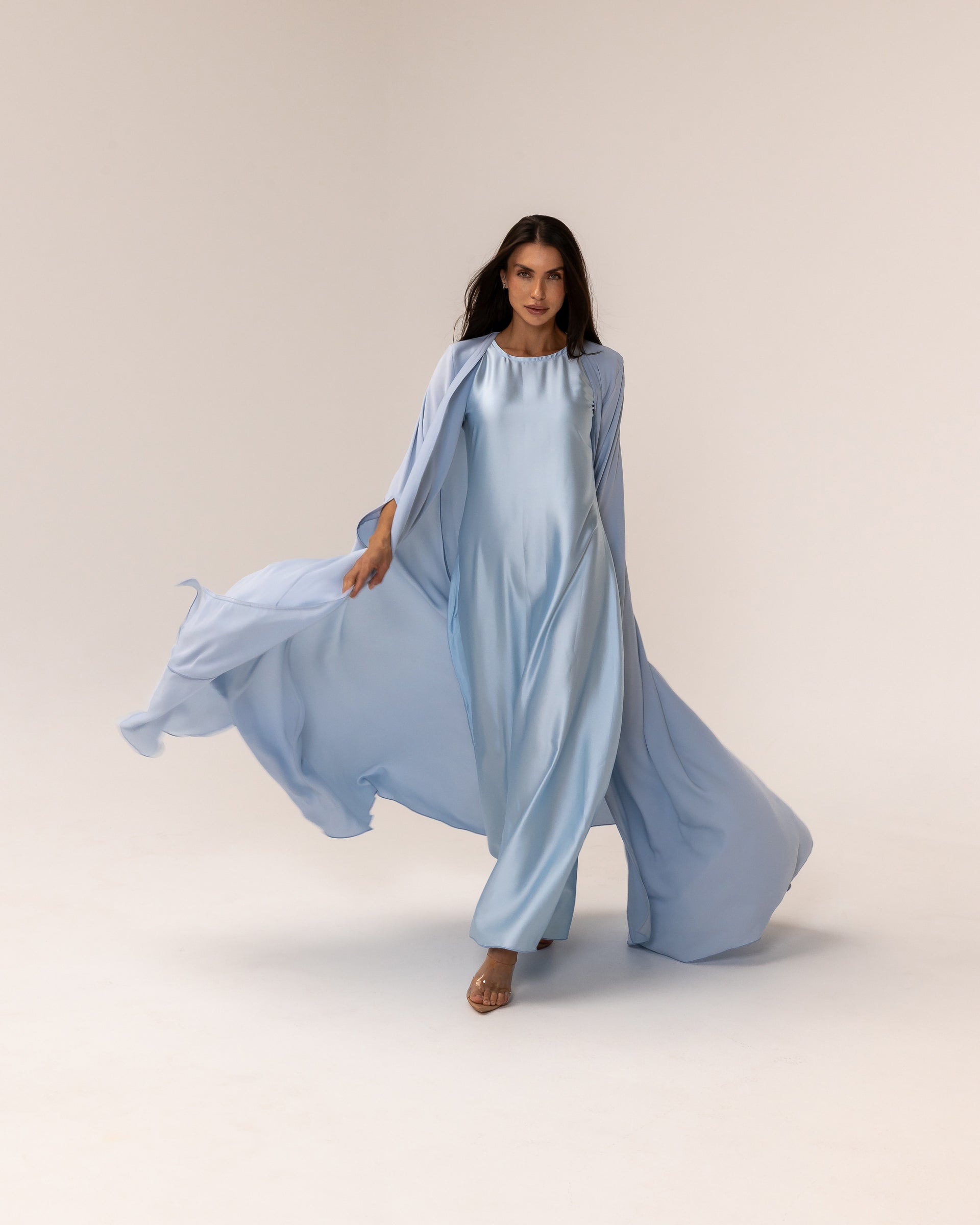 Wave Abaya in Blue