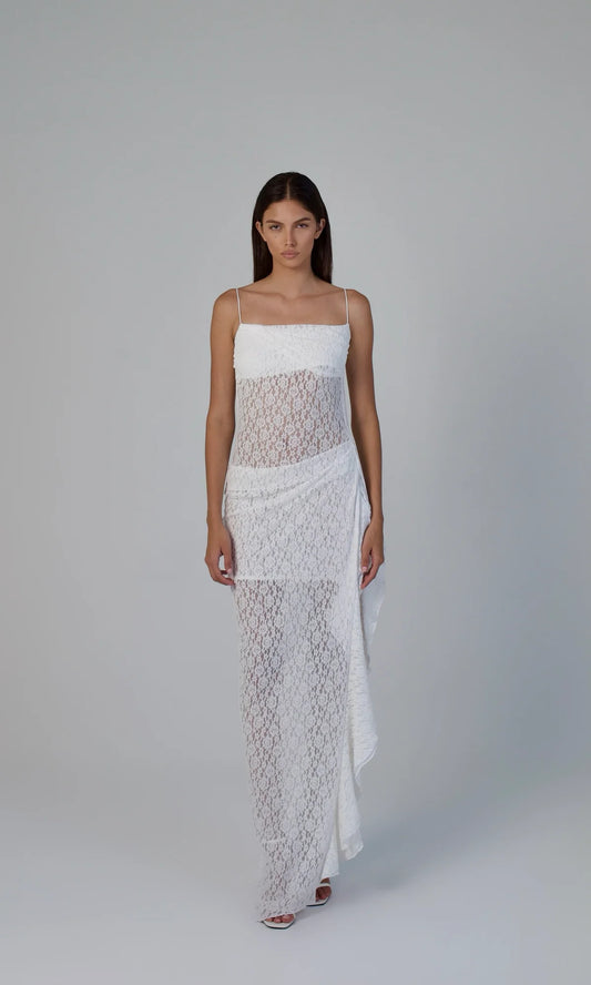 Night Muse Dress in White
