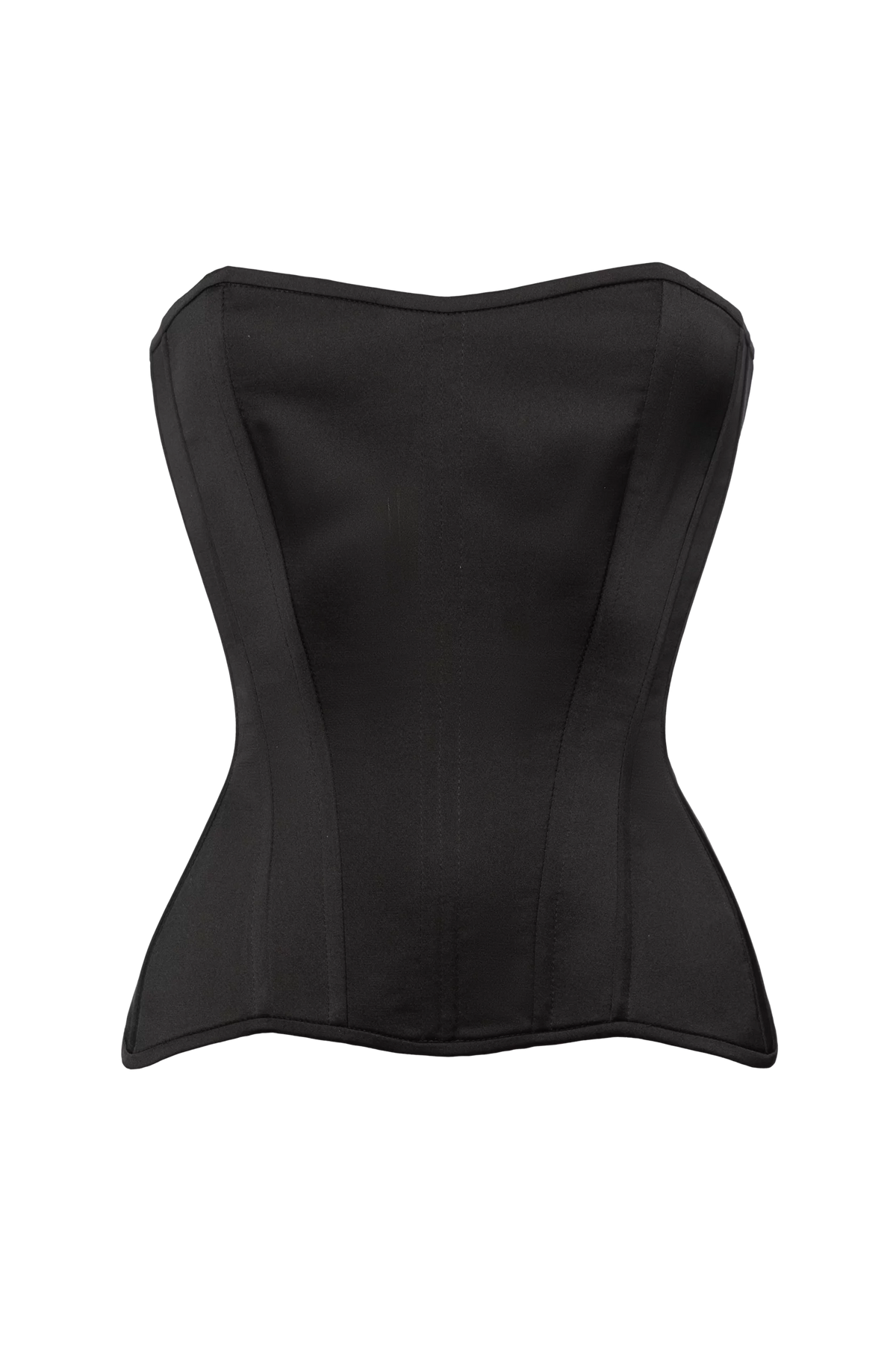 كورسيه ساتان باللون الأسود