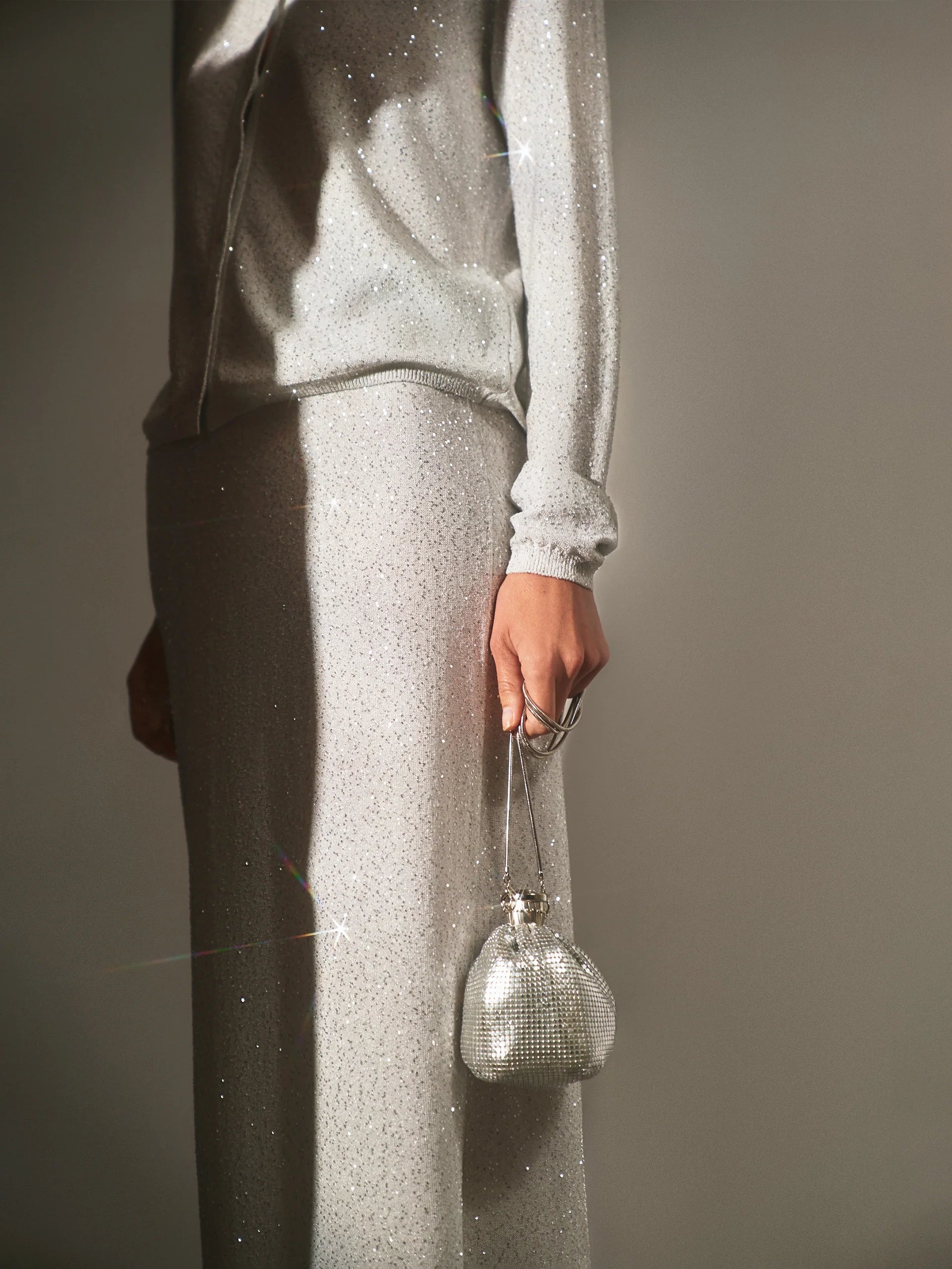 Kiara Cardigan in Silver