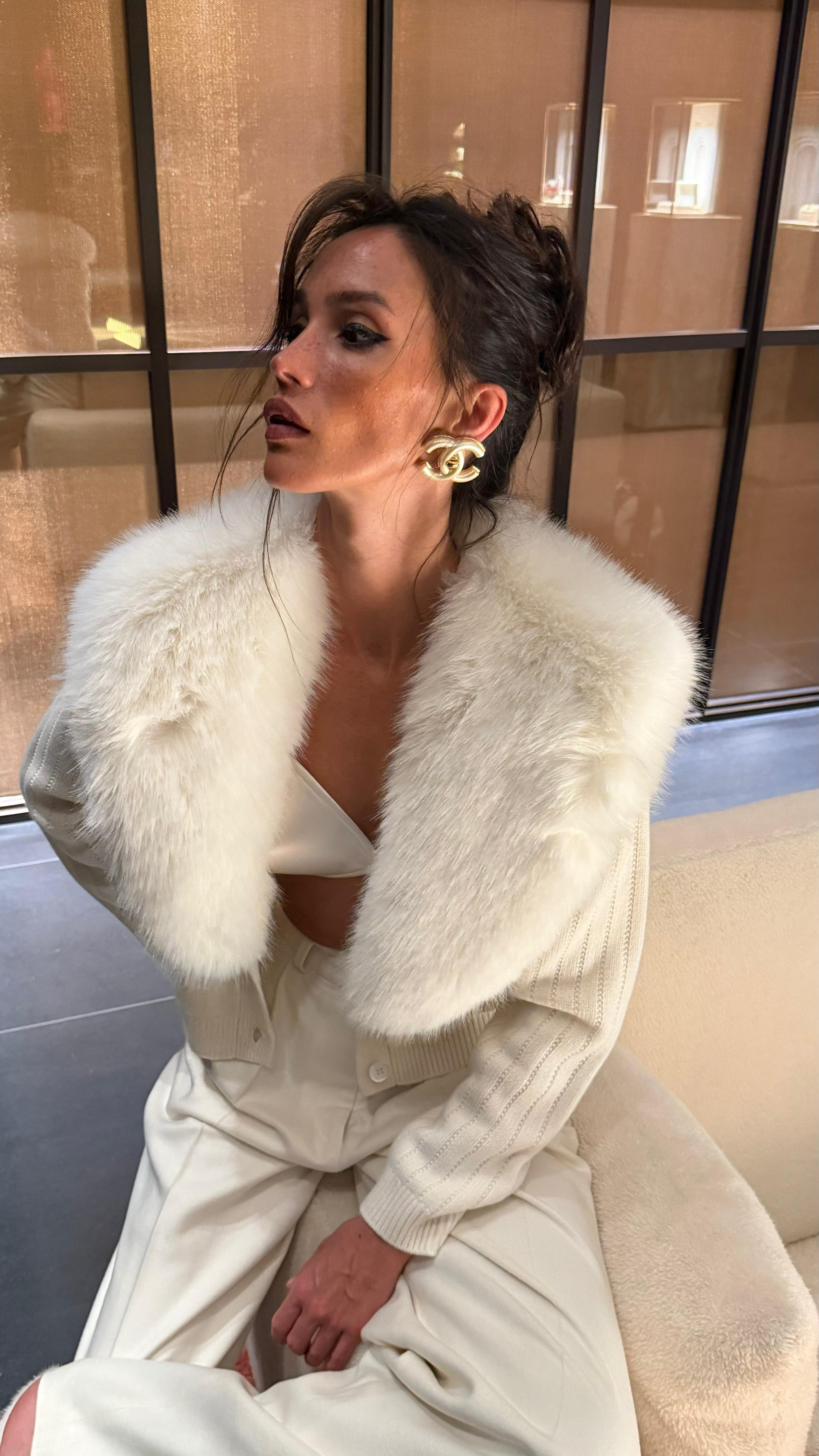 Cardigan Crème Royale in White