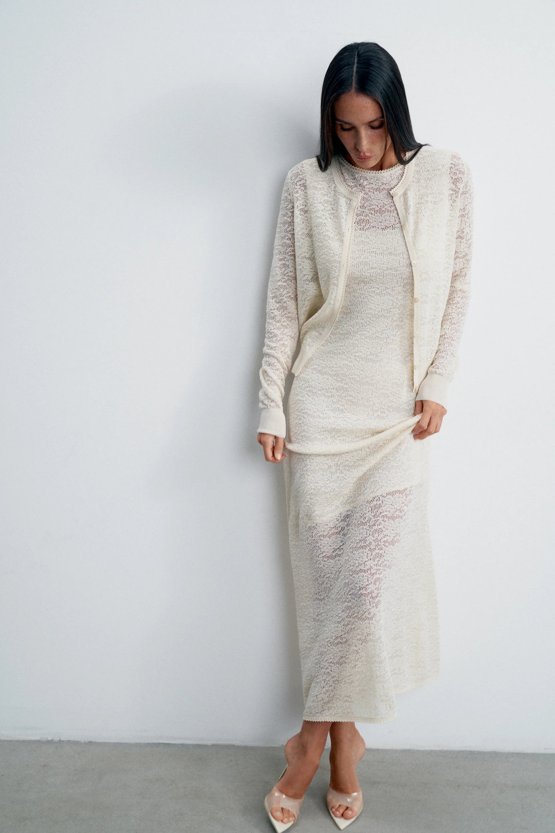 Mia Dress in Milk