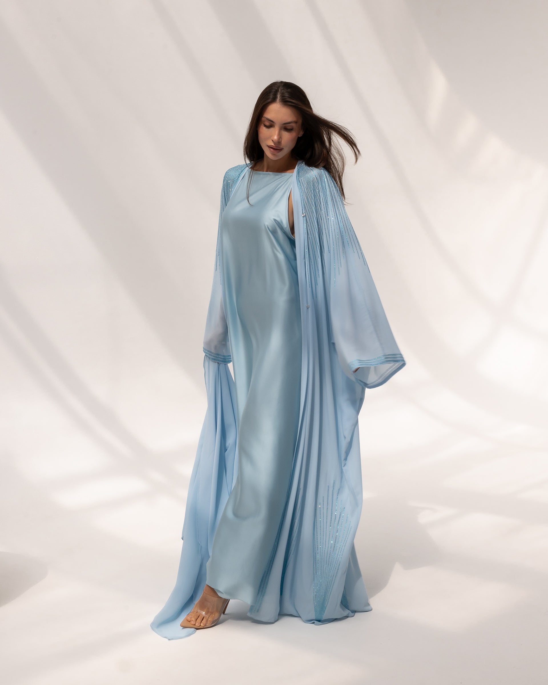 Butterfly Abaya in Blue