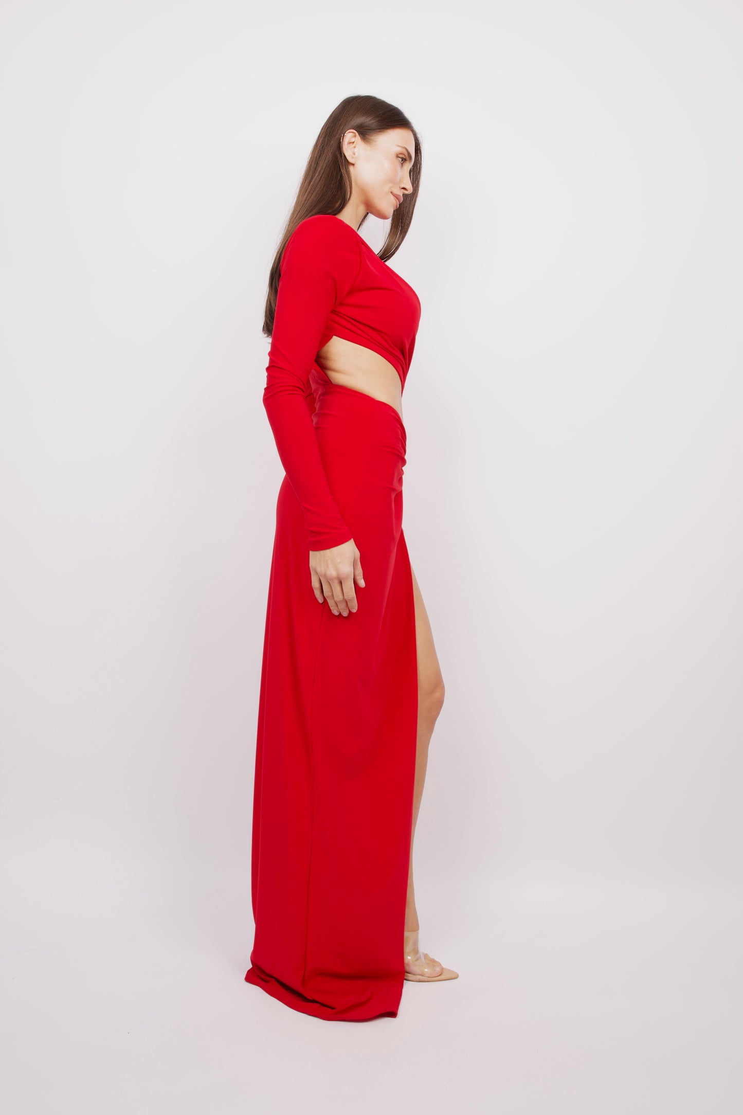 Untouchable Maxi Dress in Red