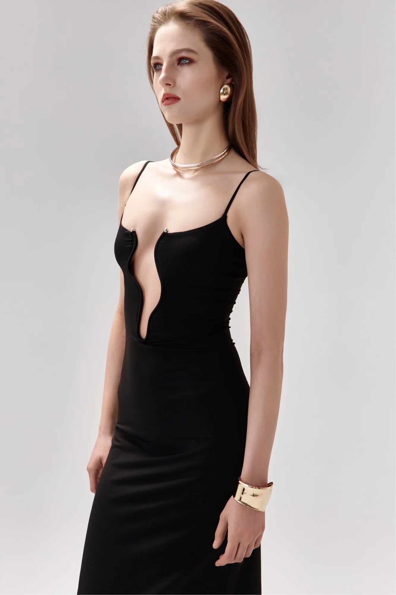 Decolte Dress in Black