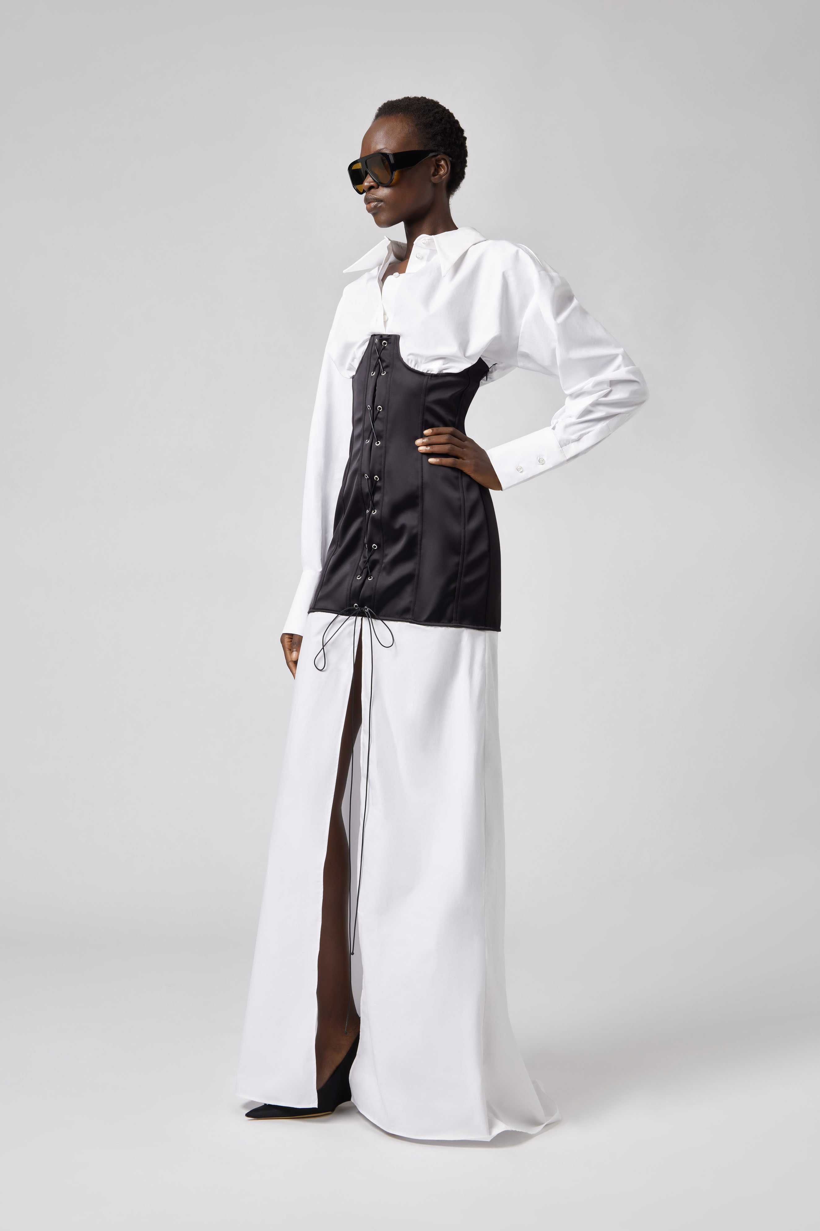 Bustier Maxi White Dress