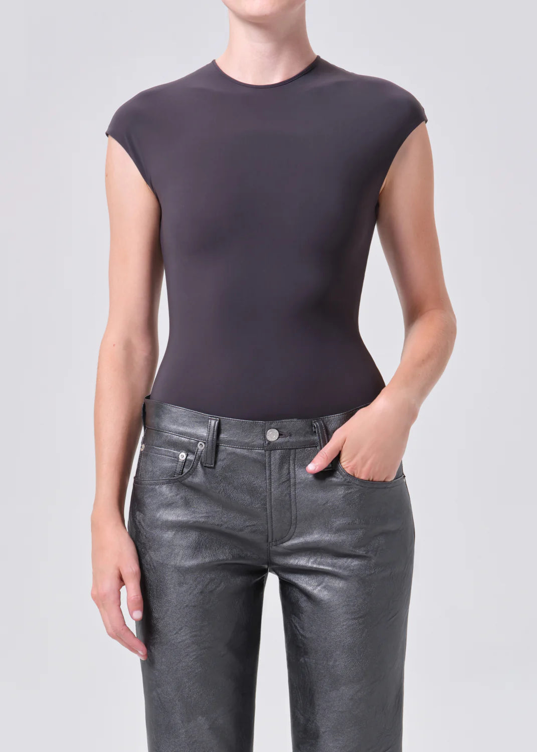 Agata Bodysuit in Graphite