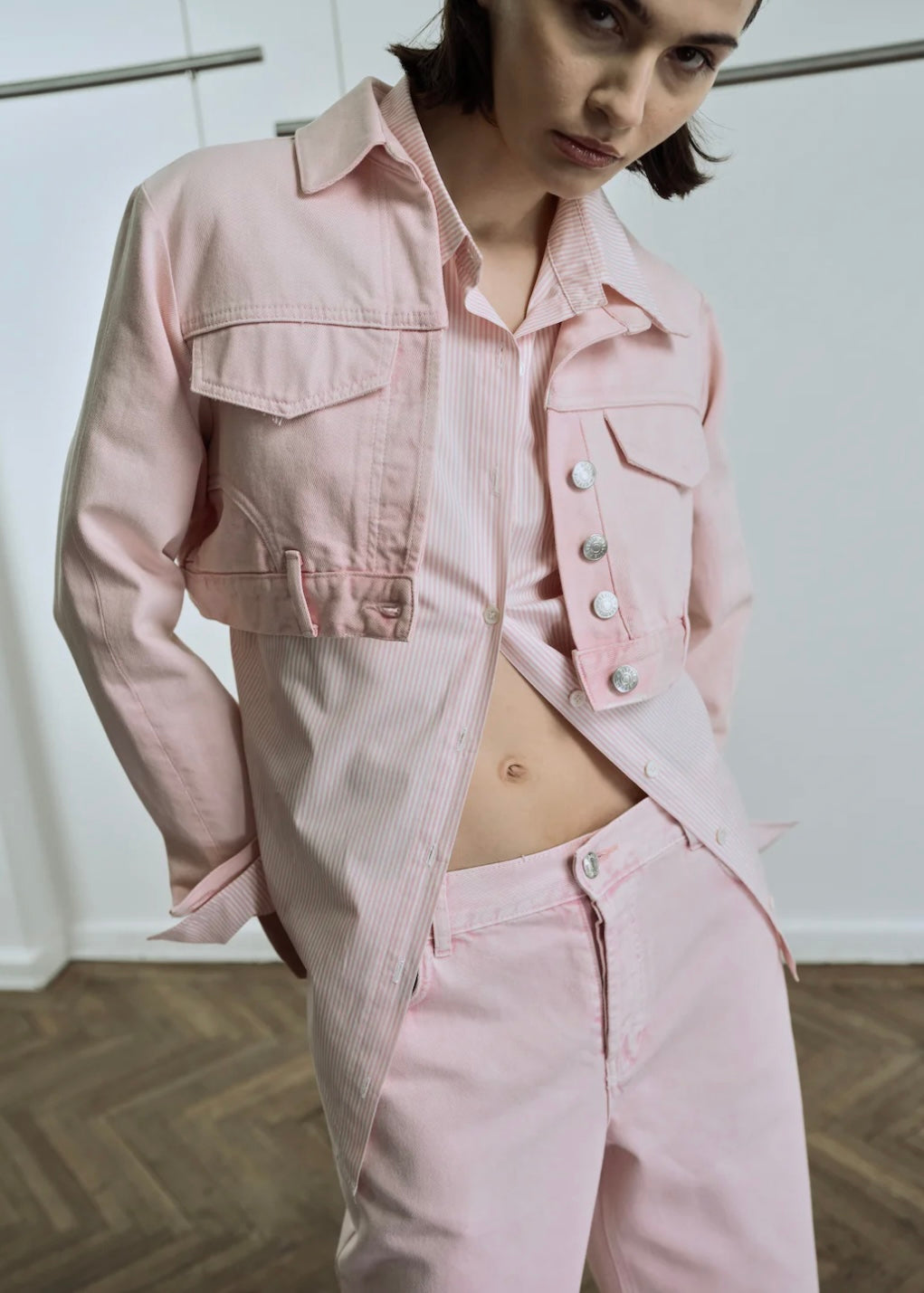 Mimi Jacket in Baby Pink