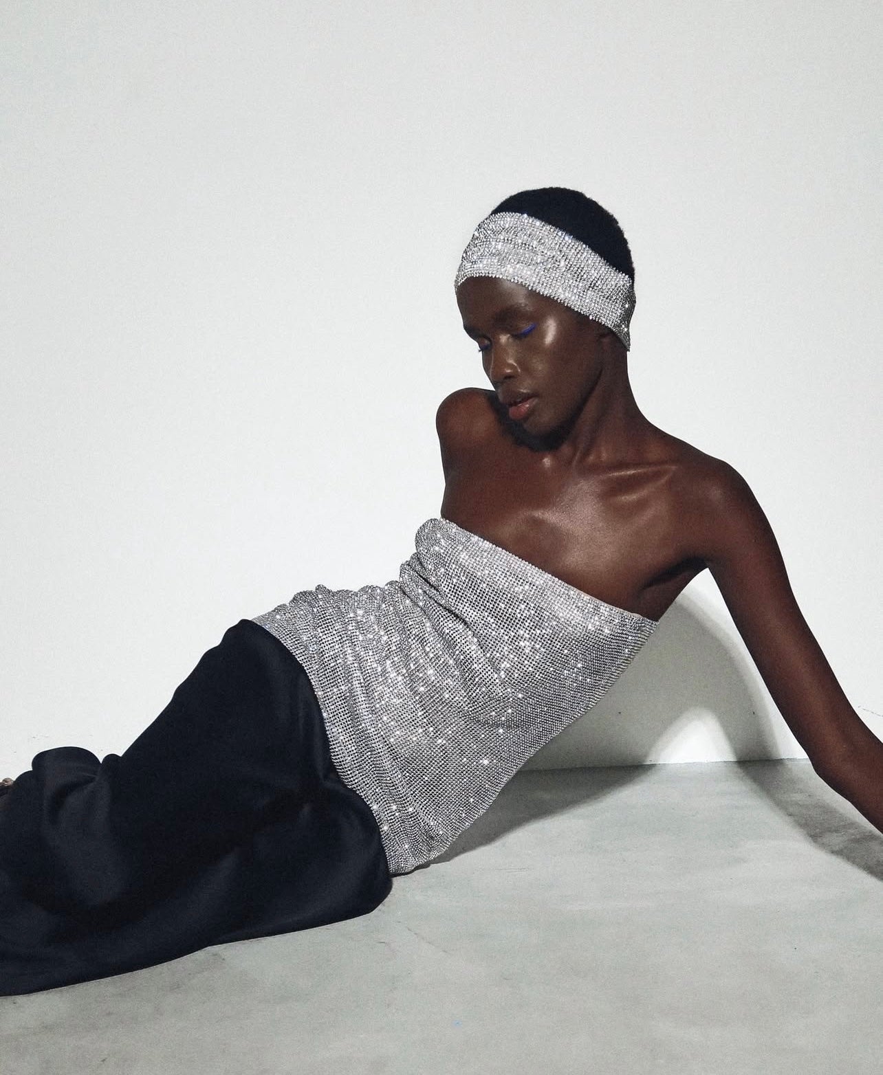 عصابة رأس راقصة الباليه من الكريستال