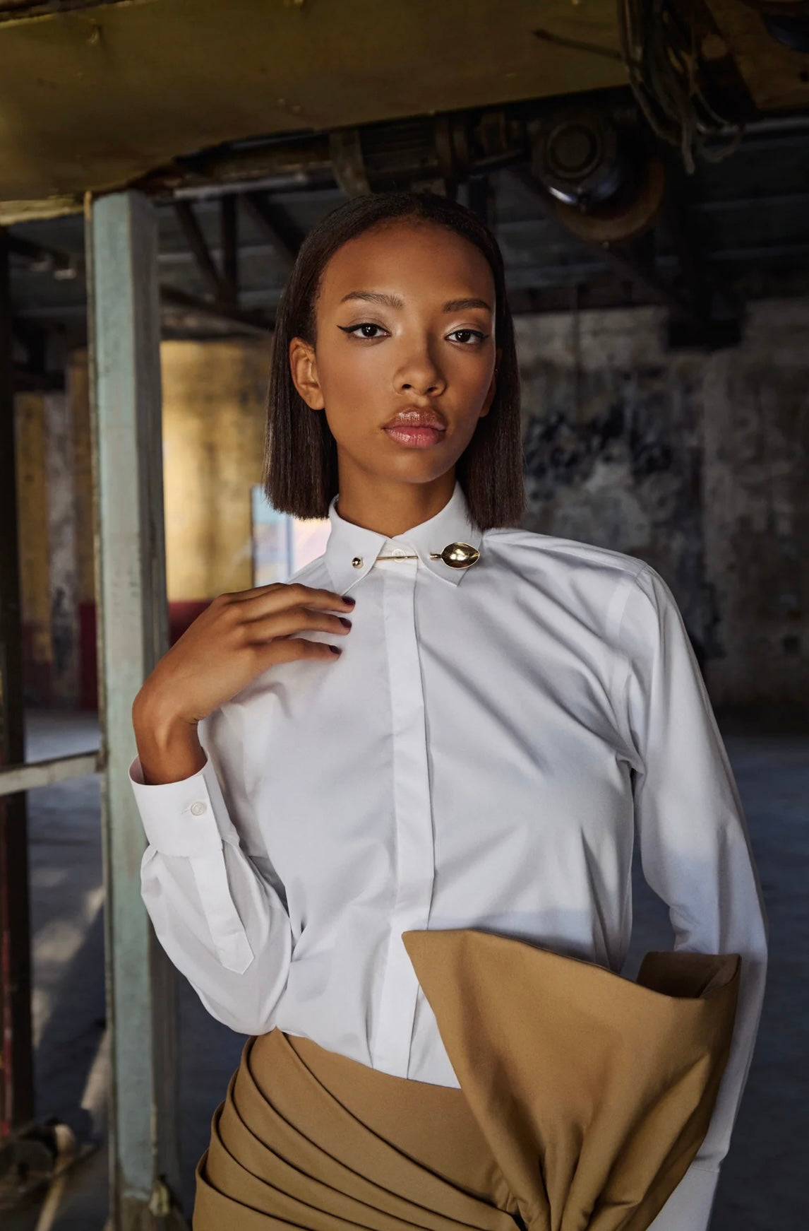 Her Spoon Shirt In White