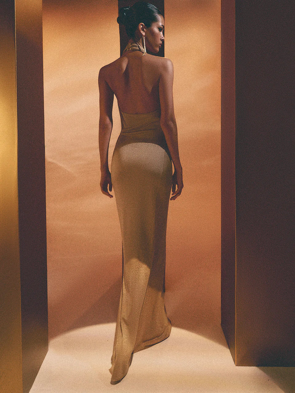 Evelyn Dress in Gold