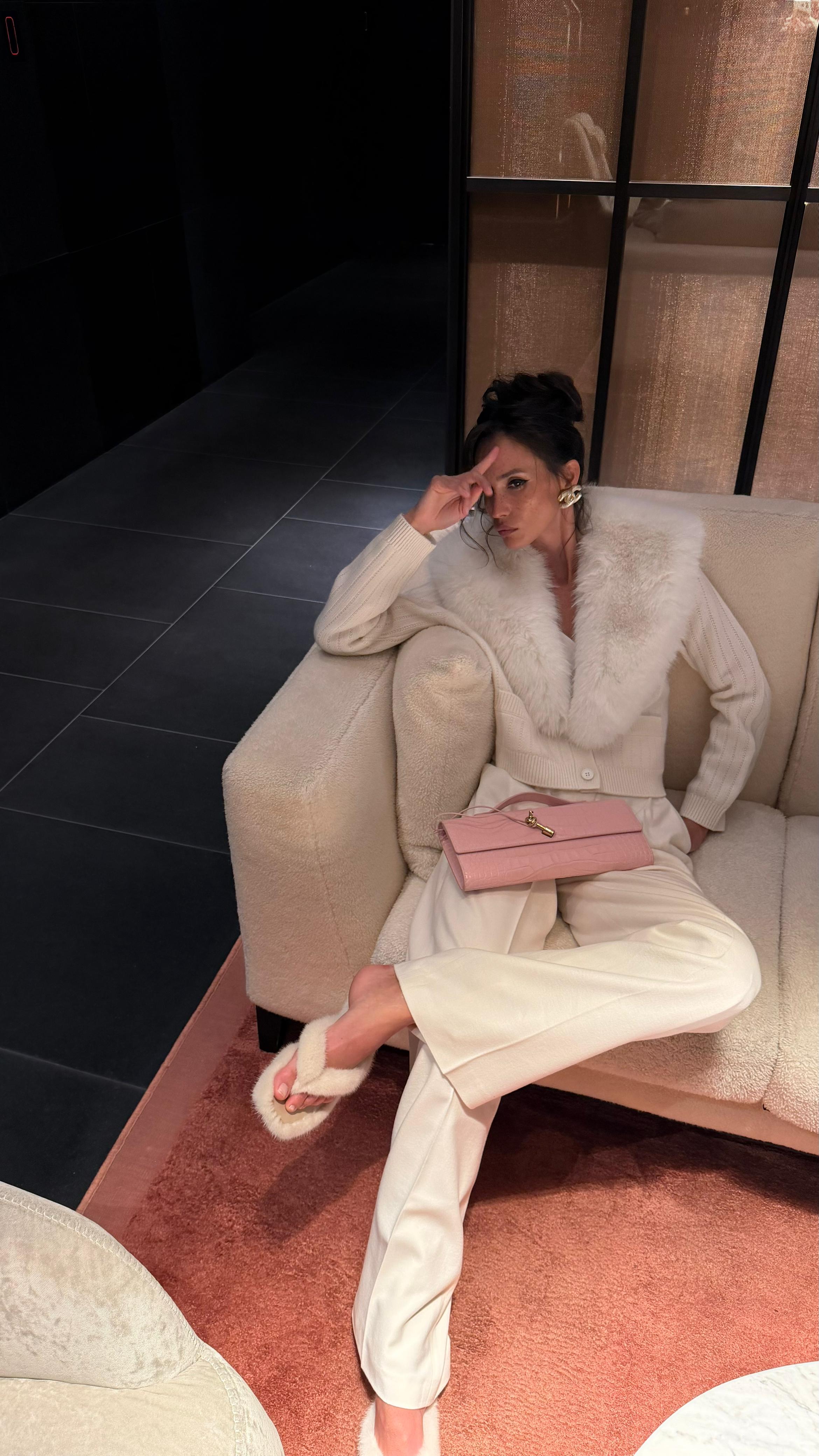 Cardigan Crème Royale in White