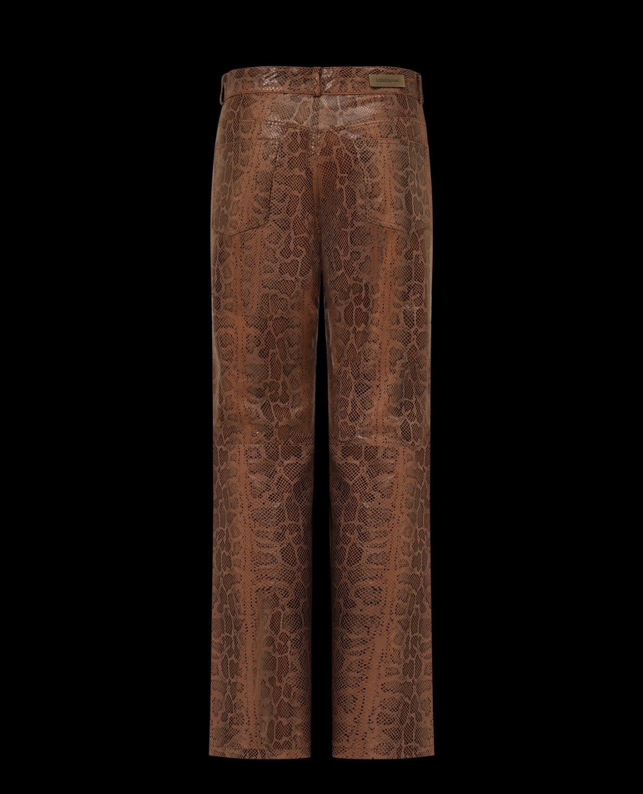 Leather Pants Piton Brown