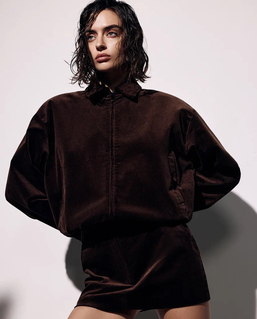 Velvet Bomber in Brown