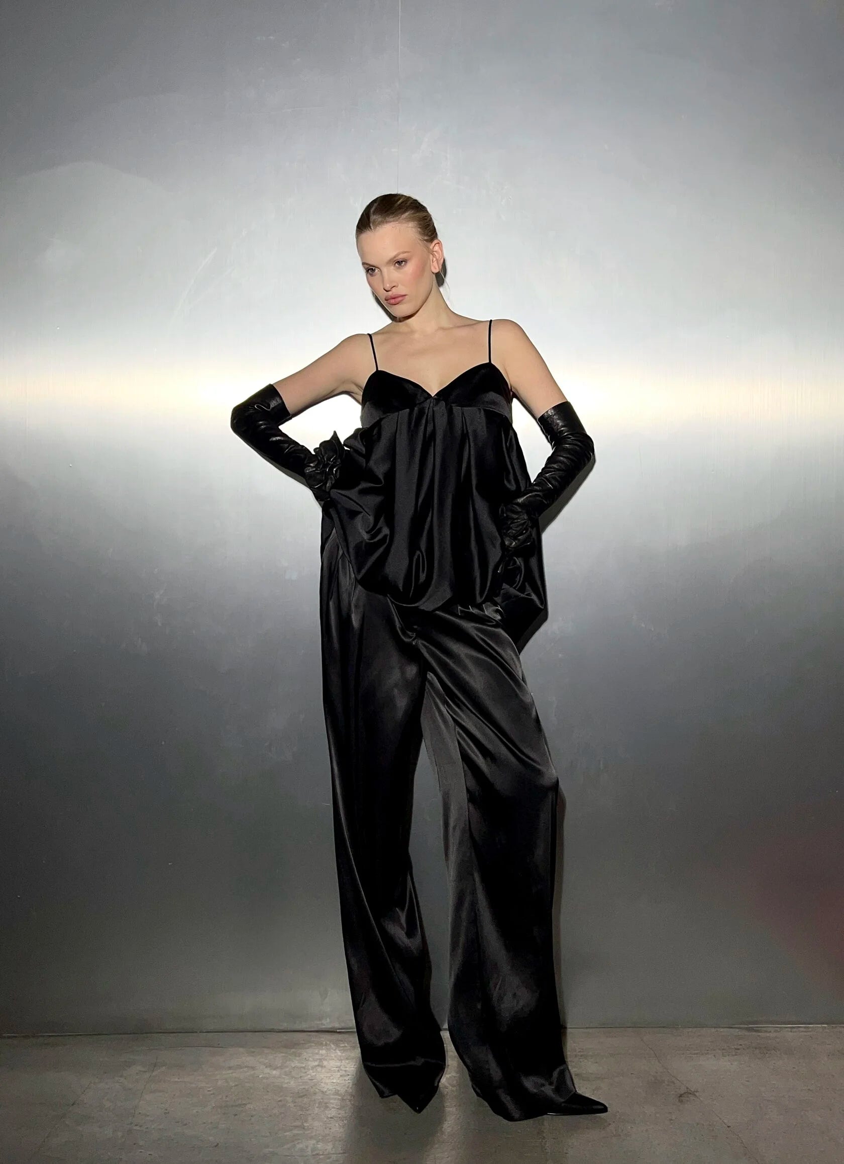 Low Waisted Satin Pants