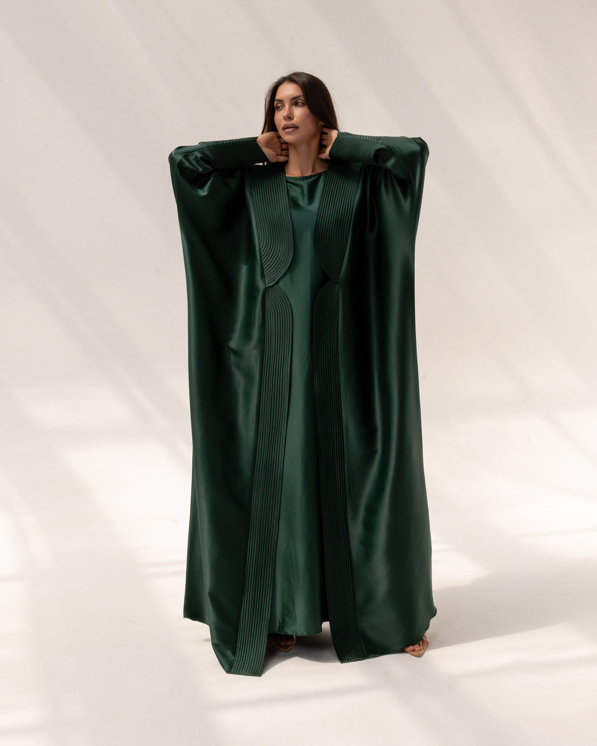 Stitch Abaya in Green
