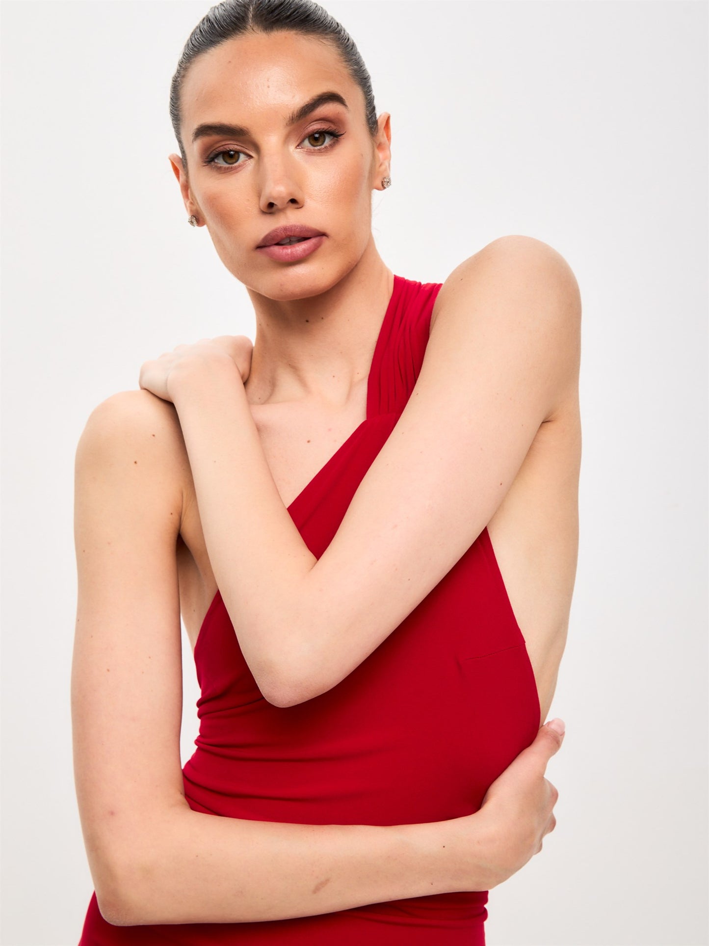 Afina Dress in Red