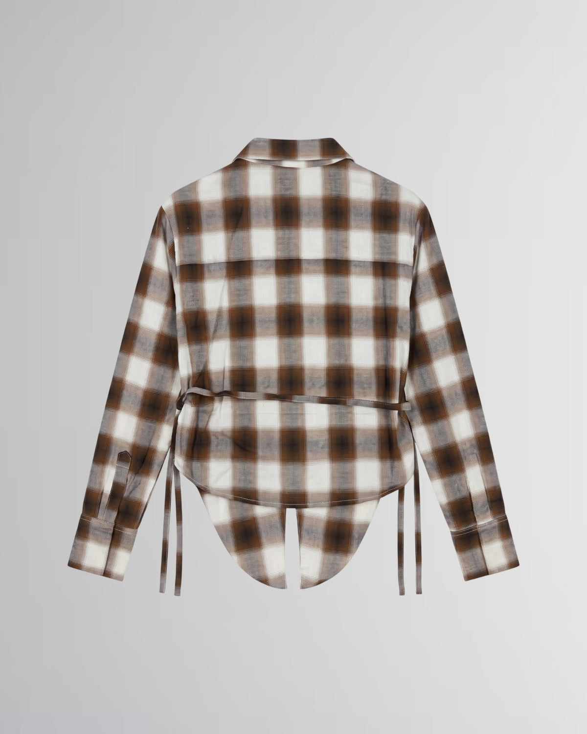 V-Neck Shirt in Brown