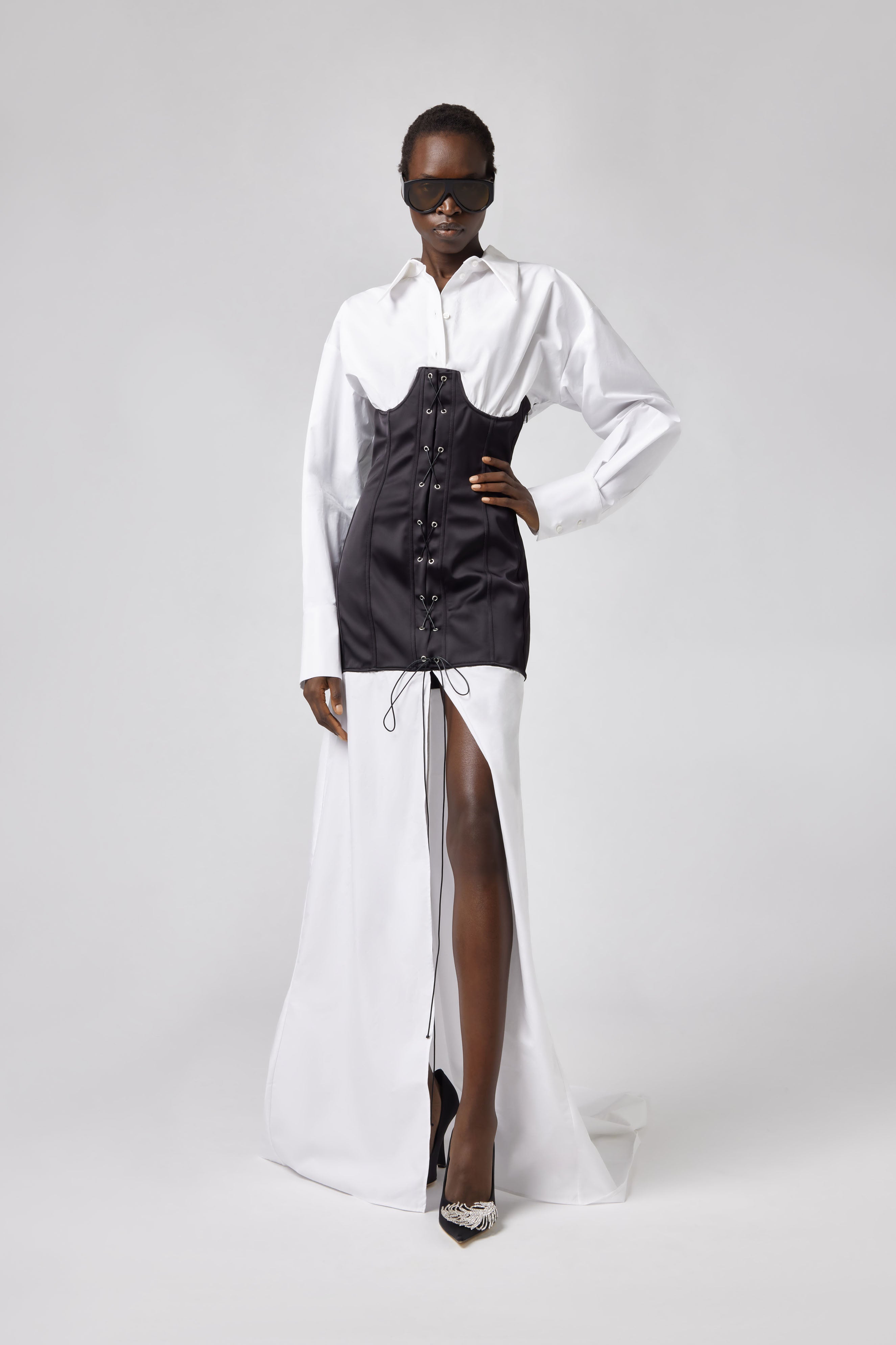Bustier Maxi White Dress