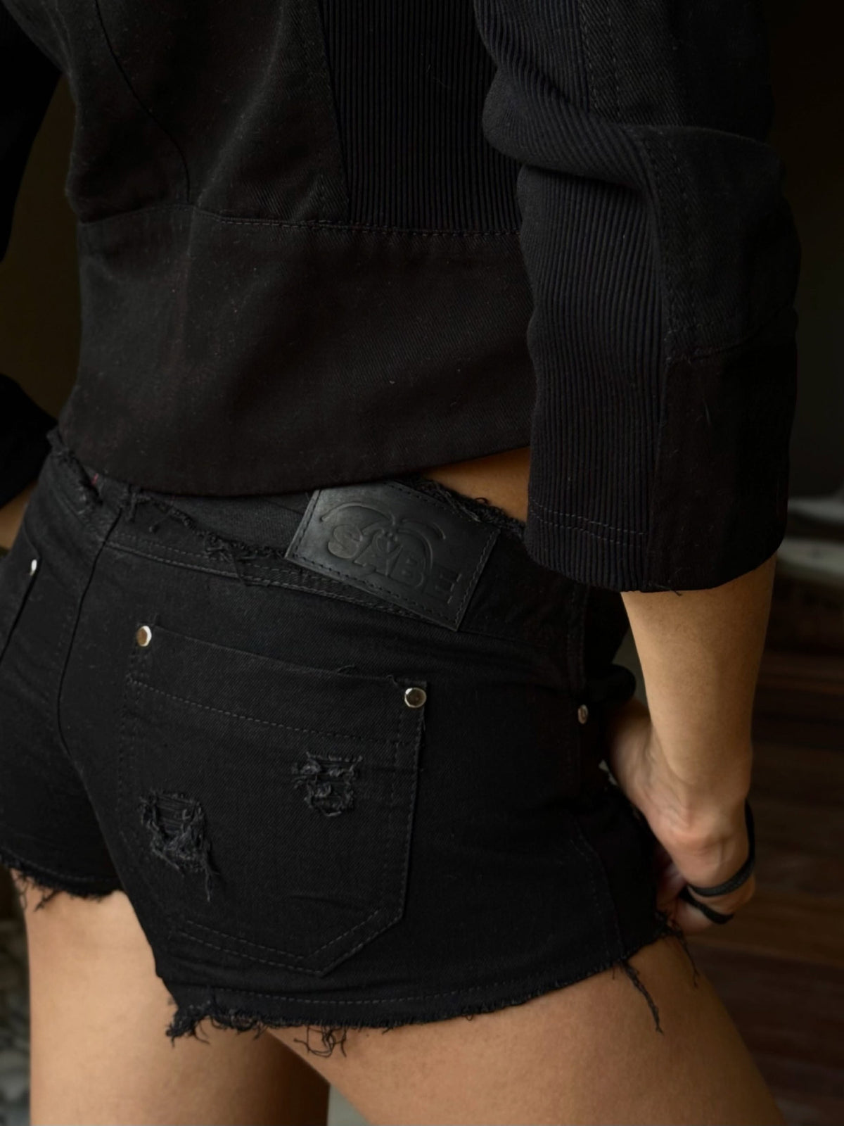 Mini Shorts in Black