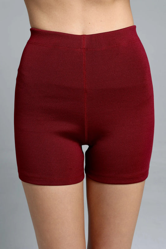 Classic Charm Shorts in Burgundy