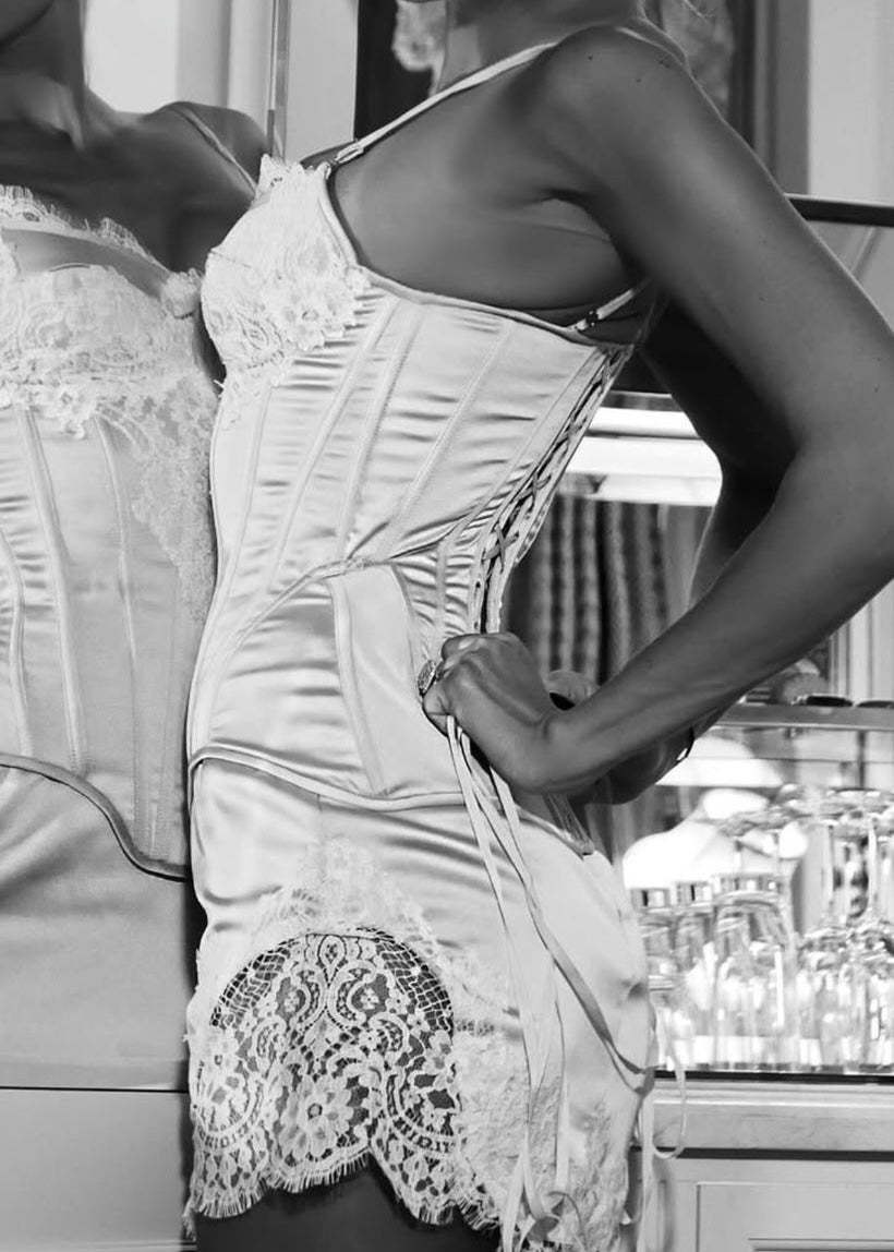 Mini Corset and Skirt in Pink