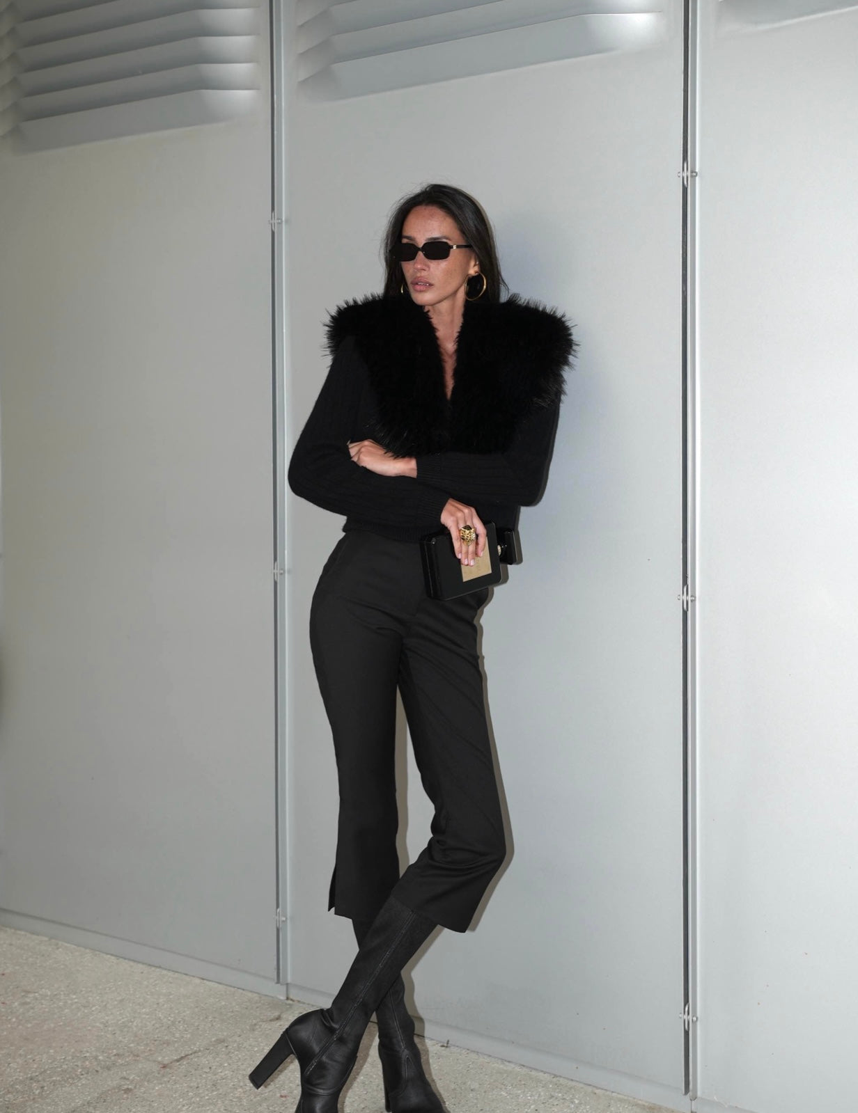 Cardigan French Kiss in Black