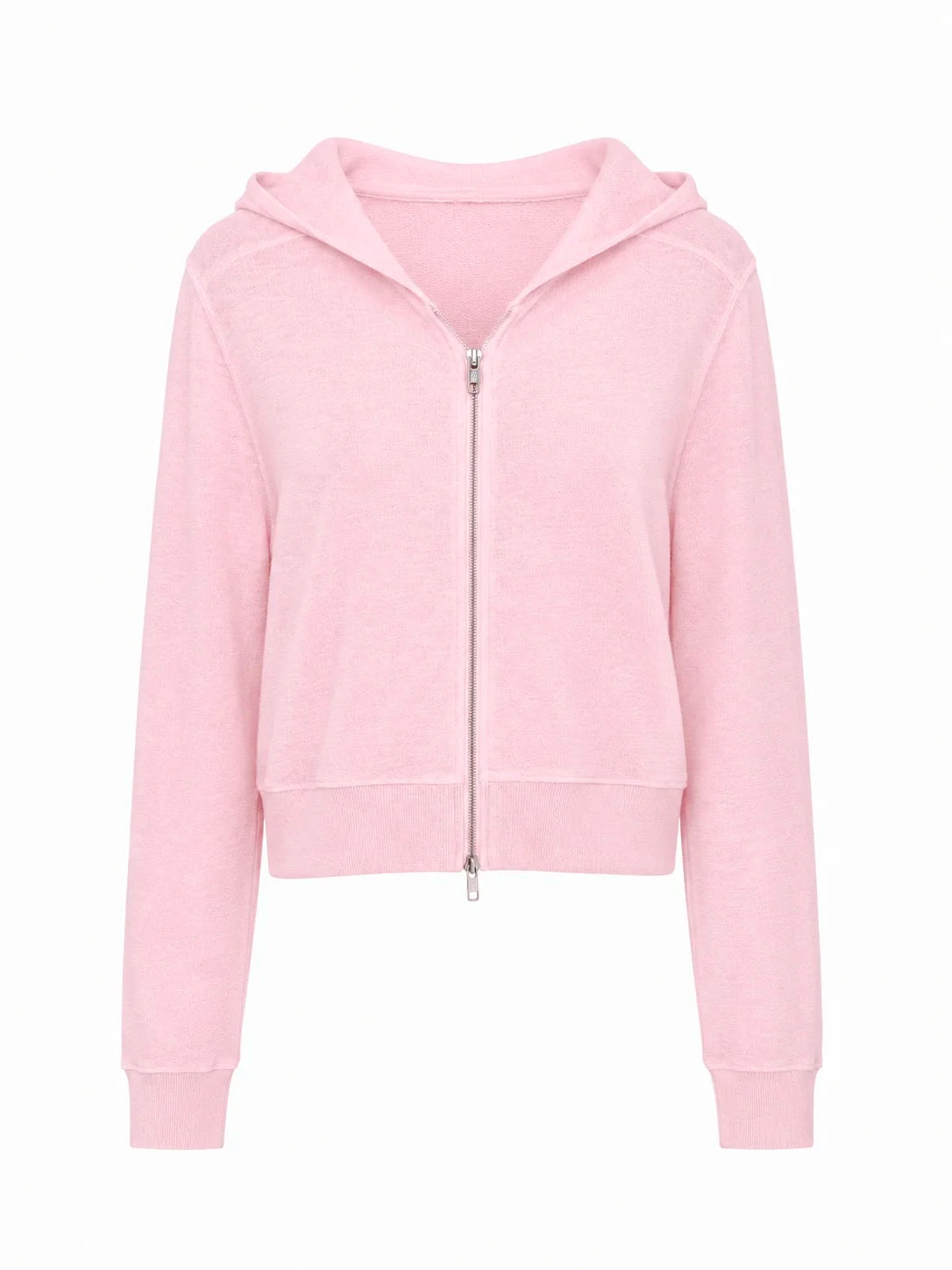 Zip Hoodie in Pink