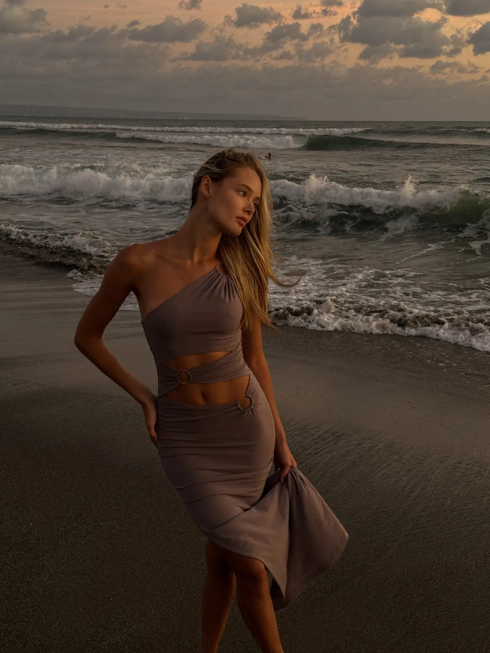 Gabriel Dress in Brown