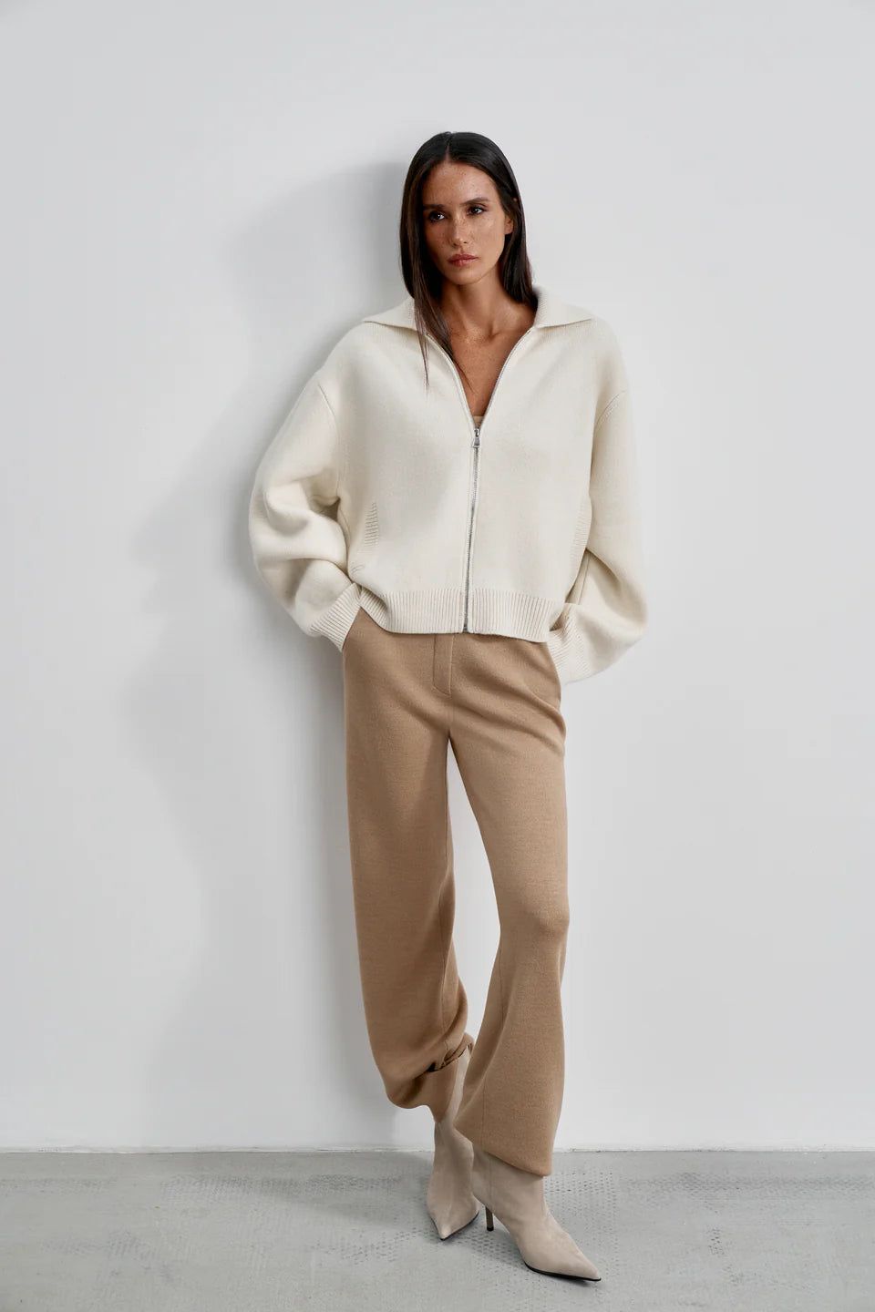 Deema Bomber Jacket in Milk