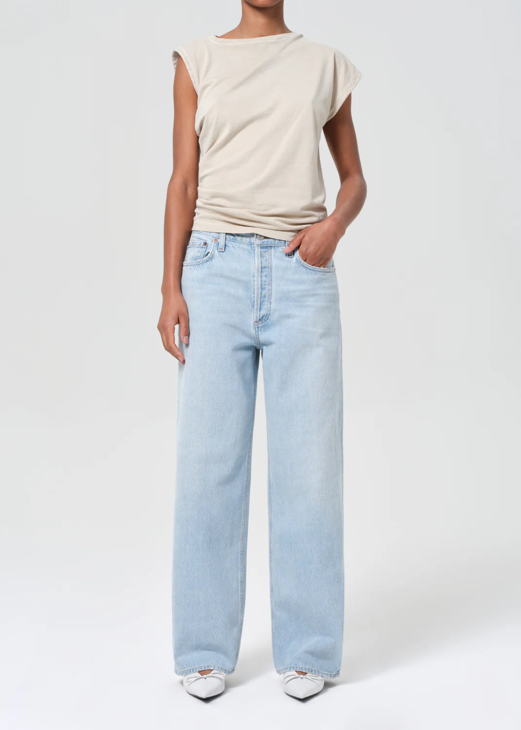 Low Slung Baggy in Baby Blue