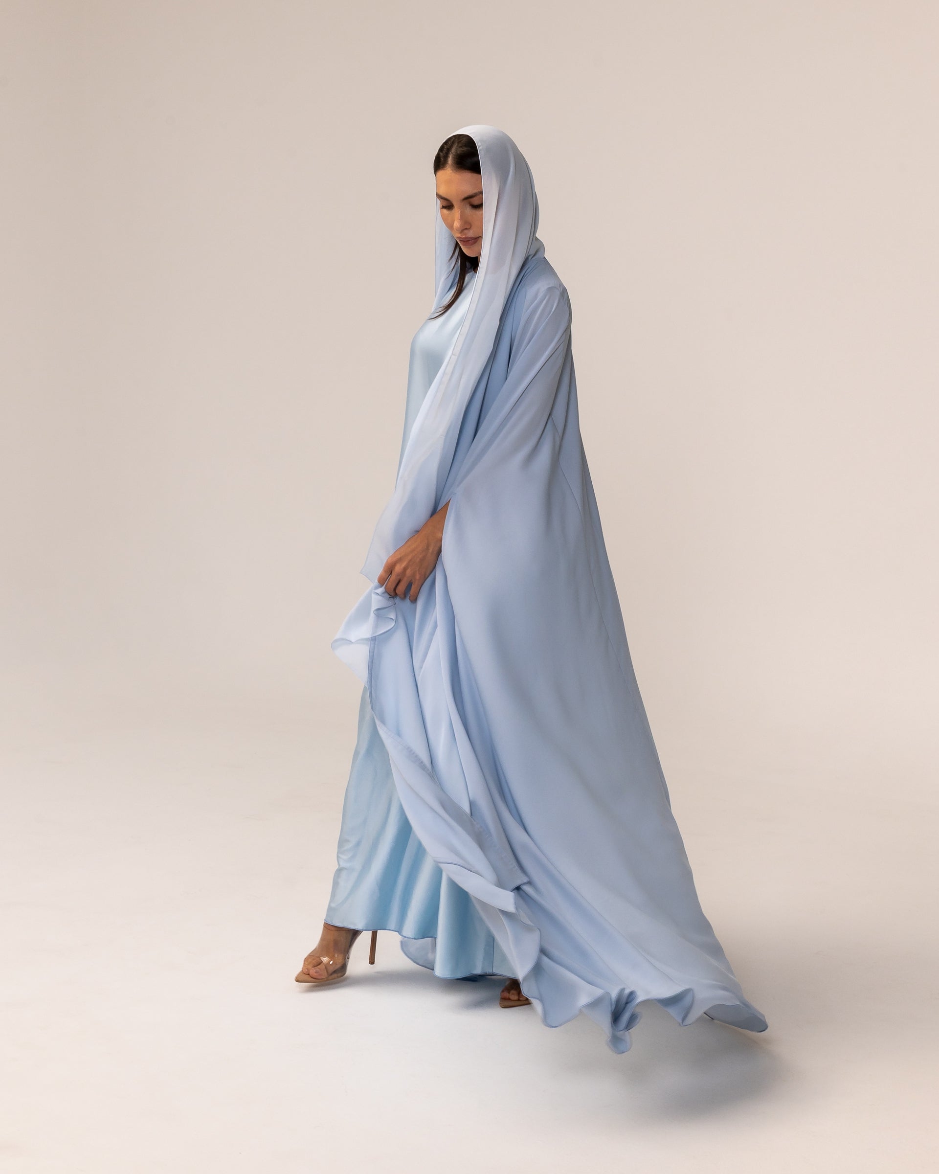 Wave Abaya in Blue
