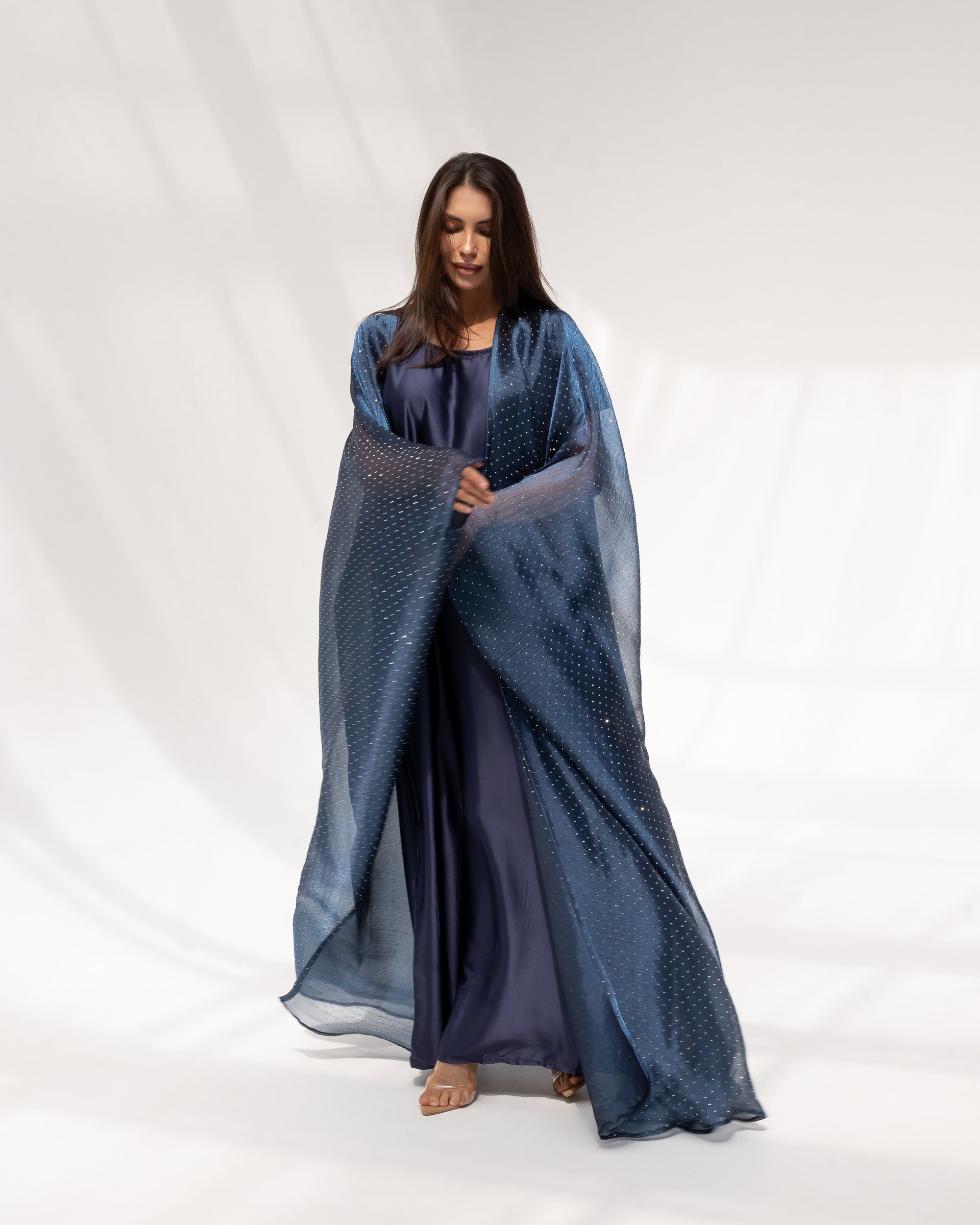 Midnight Sky Abaya in Blue