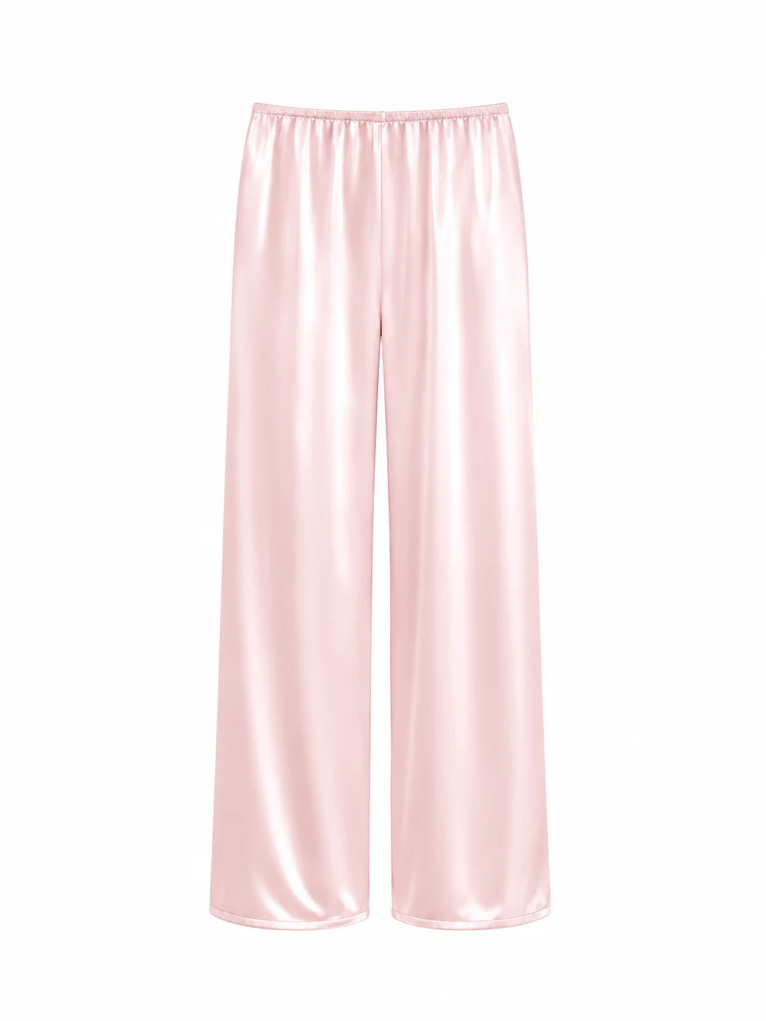 Satin Pants in Pink