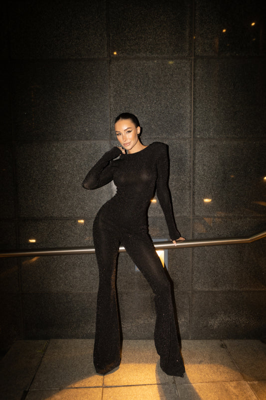 Shine Jumpsuit in Black