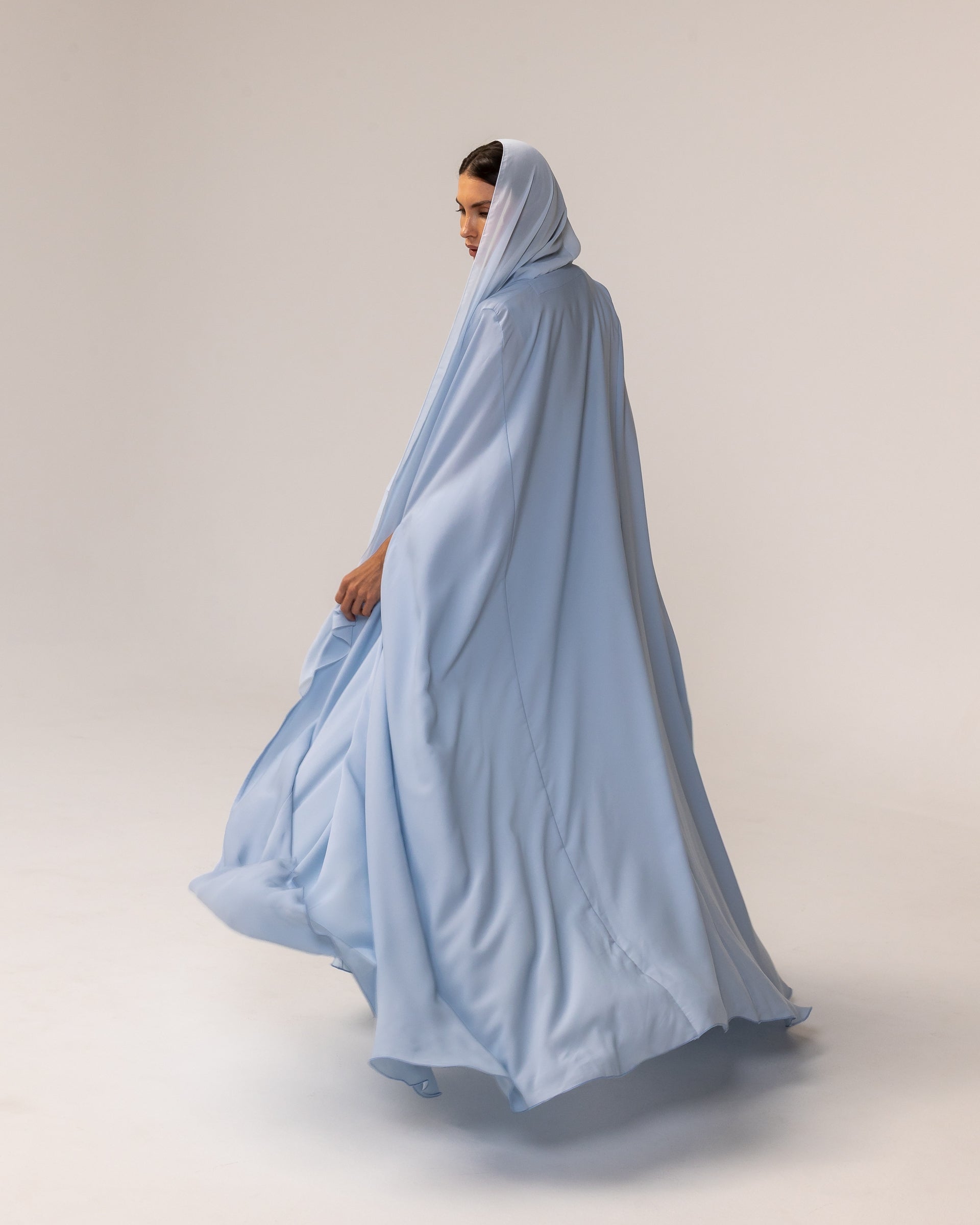 Wave Abaya in Blue